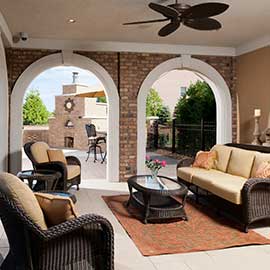 Master Plan Builders Estate Home Patio